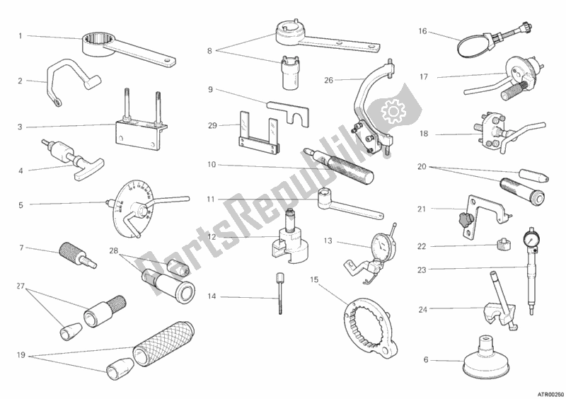 All parts for the Workshop Service Tools, Engine of the Ducati Monster 796 ABS USA 2011